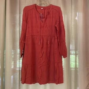Old Navy coral dress - lined skirt